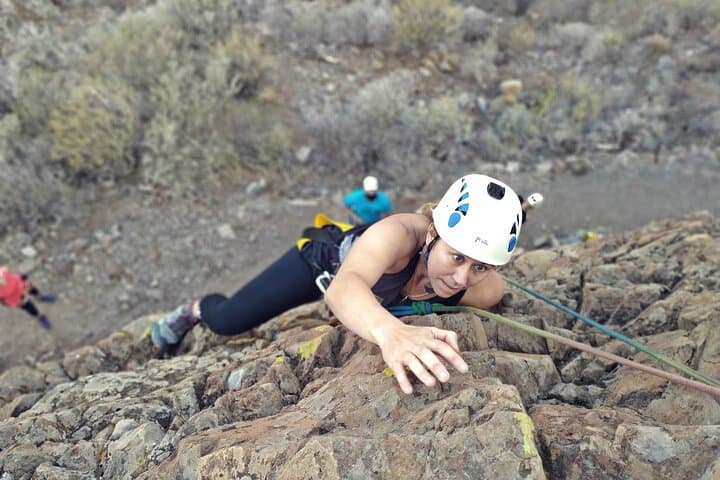Climbing with rope