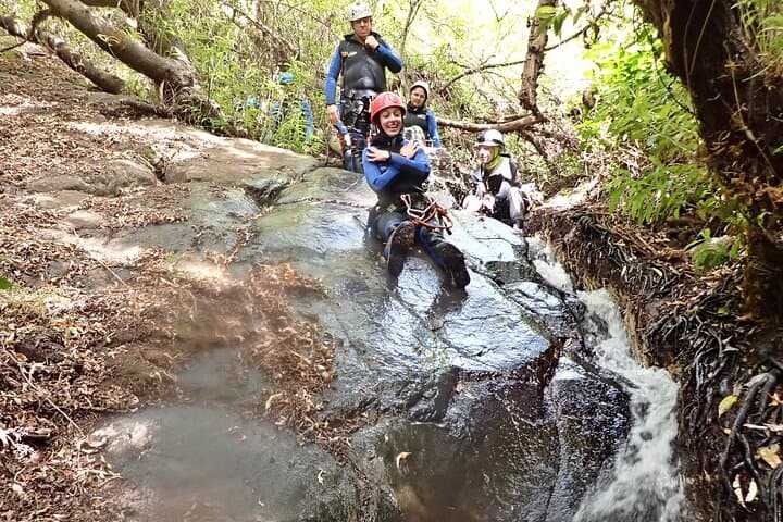 Sliding (Canyoning with waterfalls)
