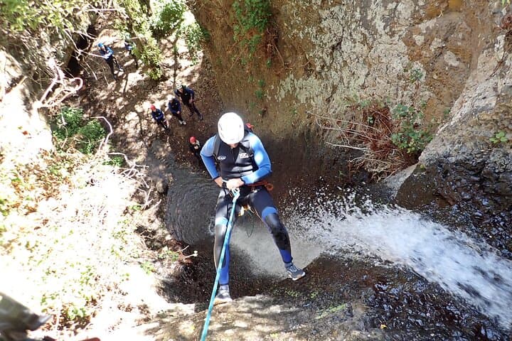 Canyoning wih waterfalls