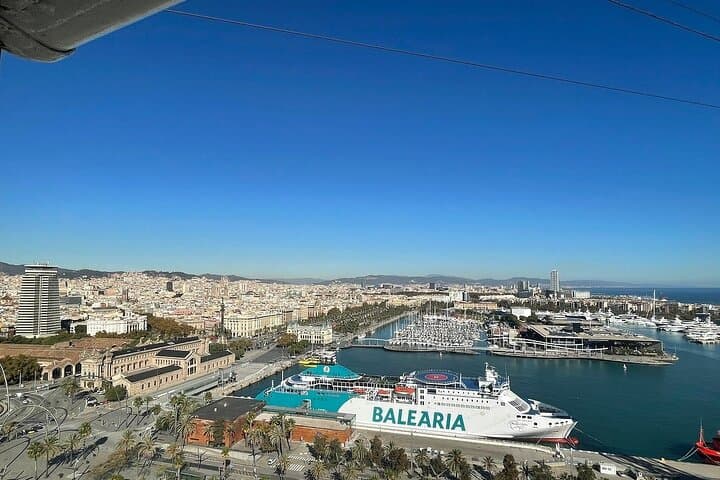 Barcelona City Walk with Montjuïc Castle & Cable Car Guided Tour