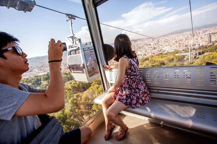Barcelona City Walk with Montjuïc Castle & Cable Car Guided Tour