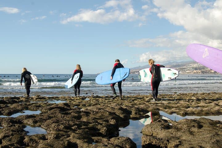 Small Group Surf Lesson in Playa de las Americas