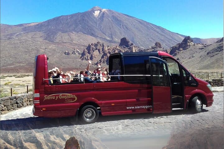 Cabrio Bus Full Day Guided Tour of Teide (SOUTH ONLY)