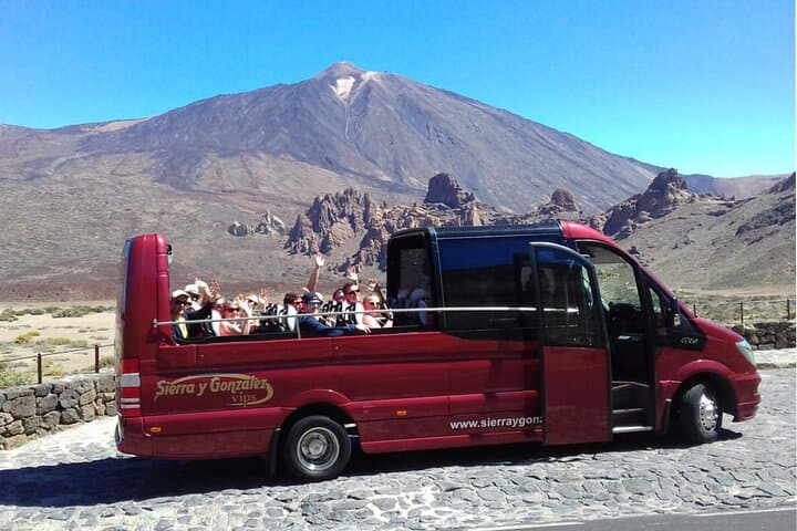 Cabrio Bus Full Day Guided Tour of Teide (SOUTH ONLY)