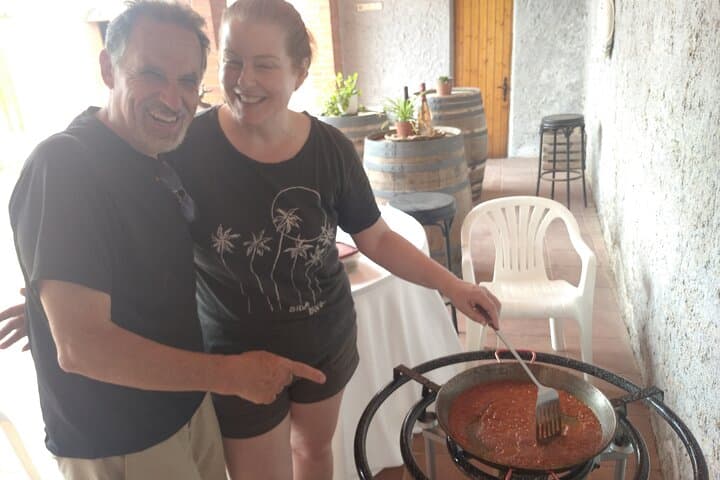 Paella Class, Winery & Bike Ride - Free Hotel Pickup from Sitges