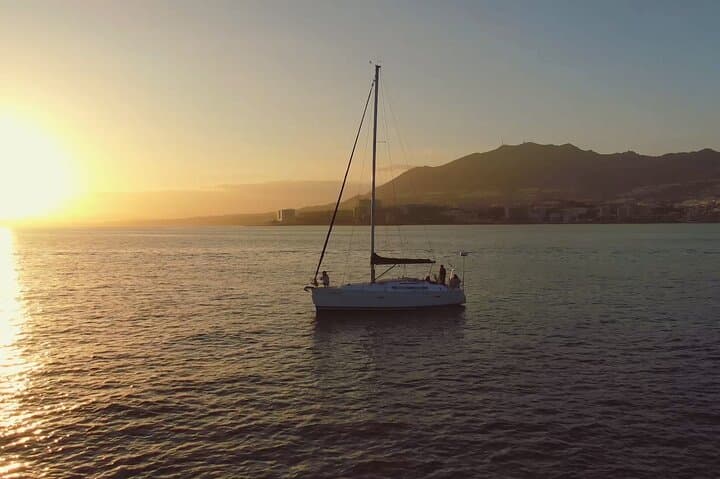 Sunset private sailboat Marbella