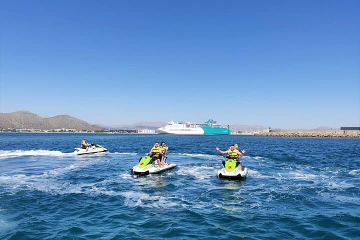 Jet ski along Alcudia Beach