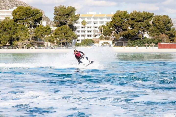 Jet ski along Alcudia Beach