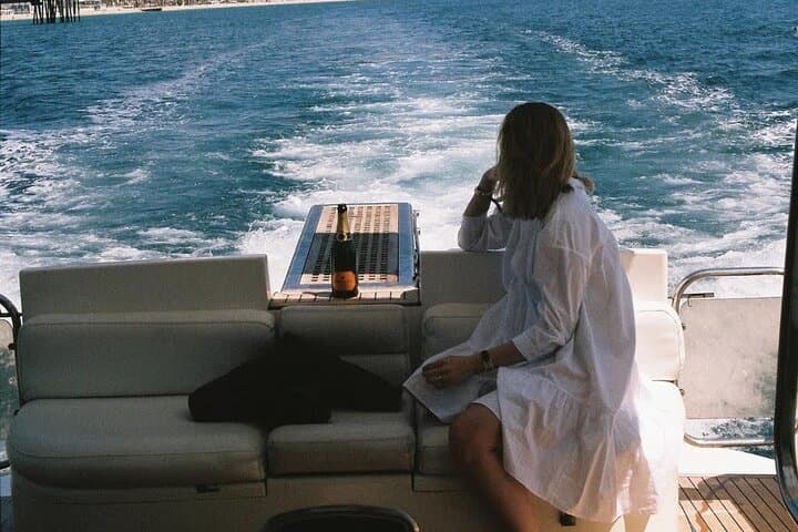 Barcelona Private Luxury Motor Yacht Sunset Cruise with Drinks