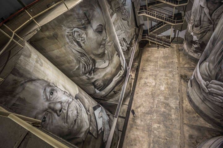 Murals of Solar de Samaniego from above