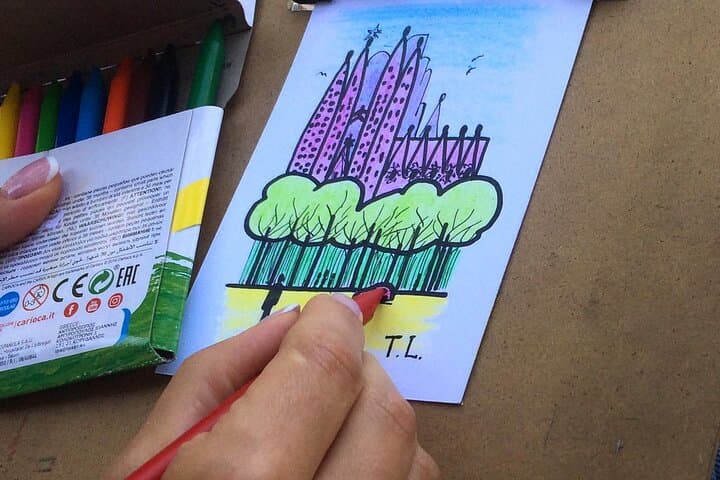 Create your Own Postcard with Barcelona View