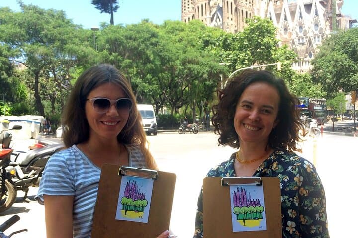 Create your Own Postcard with Barcelona View