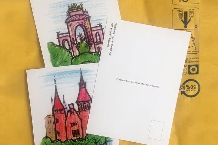 Create your Own Postcard with Barcelona View