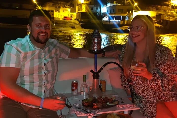 Romantic night ocean boat trip for 2