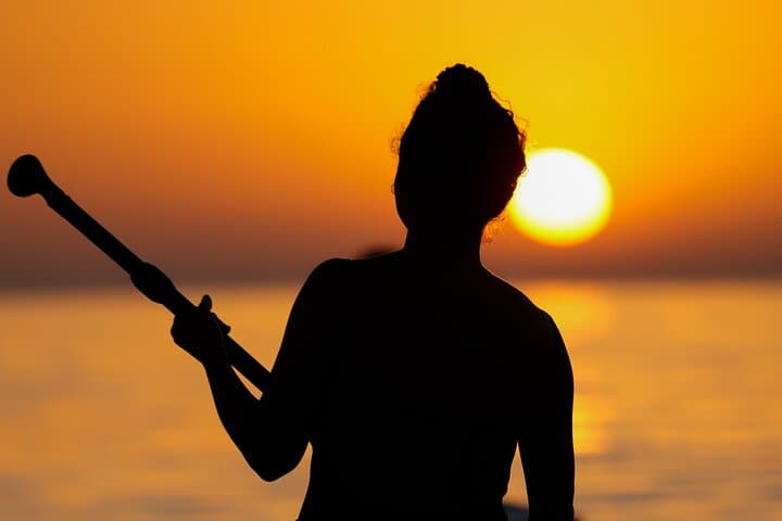 Barcelona: Sunrise Paddle Surf with Instructor and Photos