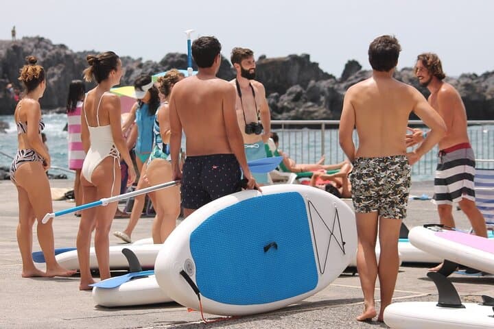 Stand Up paddle lesson in Playa de las Américas, Tenerife