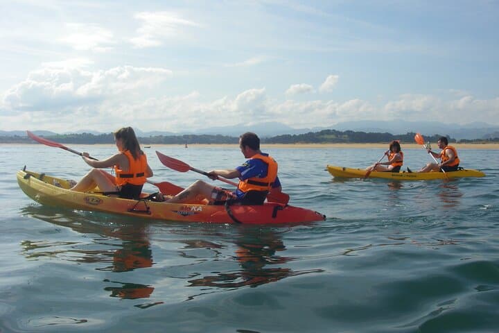 Kayak excursion through the Bay of Santander.