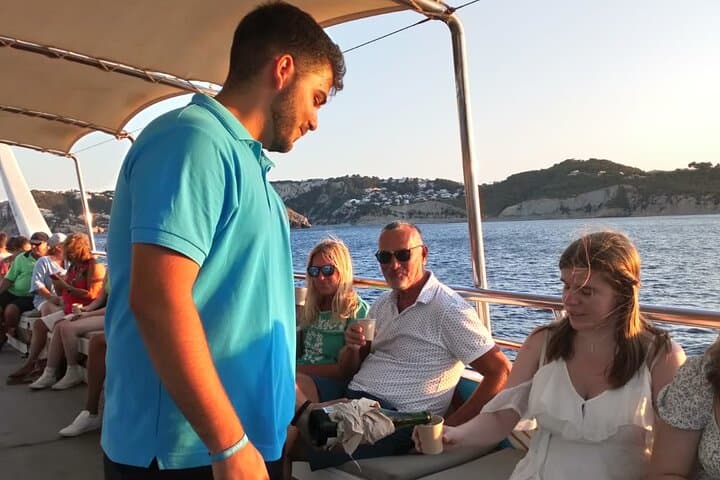 Bar service on board the catamaran