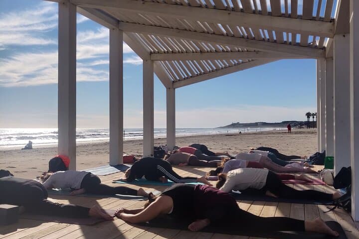 Yoga and Meditation Class in Front of the Sea and the Mountains in Alicante