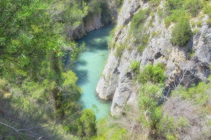 Swim along the thermal springs
