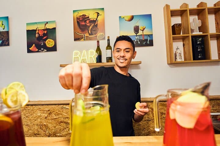 Following the market, we head back to our kitchens to make a Traditional Spanish Sangria while enjoying delicious seasonal tapas.