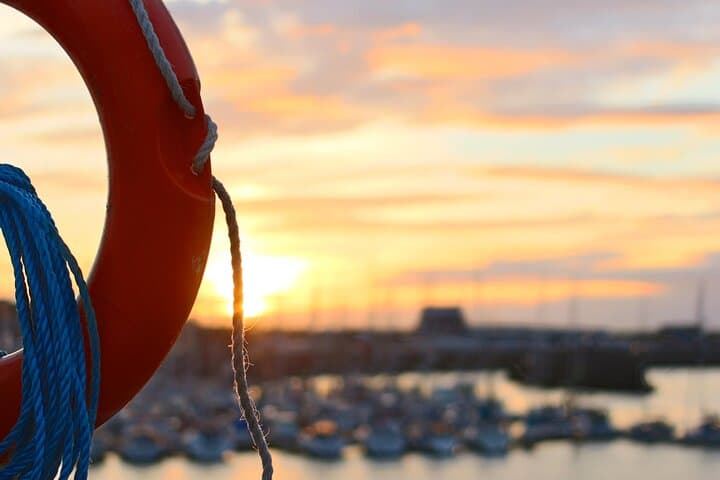 Sunset in Valencia from the Catamaran