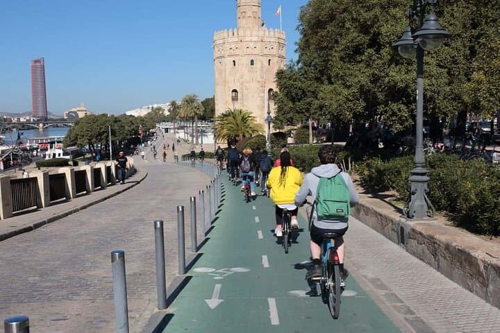 Seville Bike Tour Following the Guadalquivir River