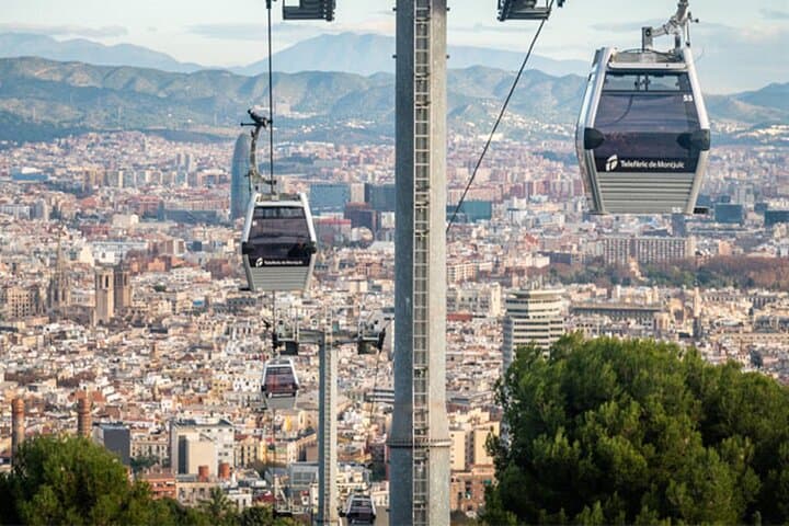 Montjuïc Cable Car Entry Voucher with Audio Tour on Your Phone