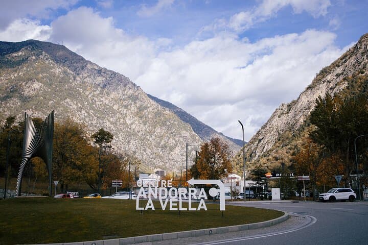 Arriving to Andorra la Vella, the capital of this tiny country in the Pyrenees.