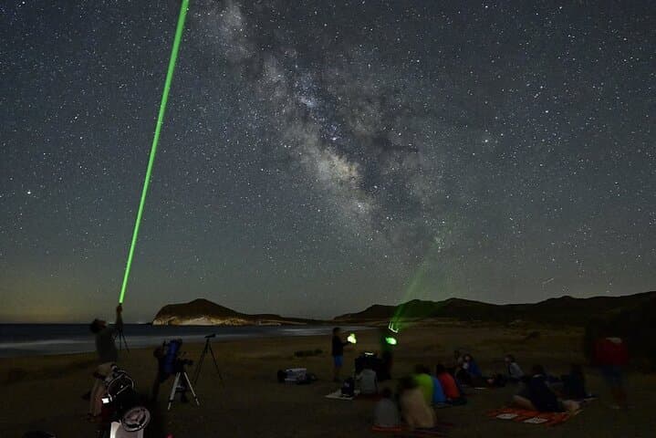 Watch the cosmos DE from the coast of Menorca