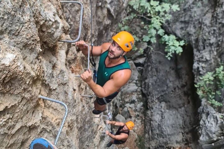 From Estepona: Guided Via Ferrata Adventure in Benalauría