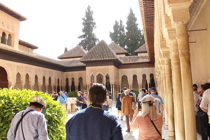 Palace of the Lions in the Alhambra in Granada