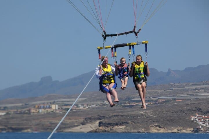 Parasailing flights on the Adeje Coast in Tenerife