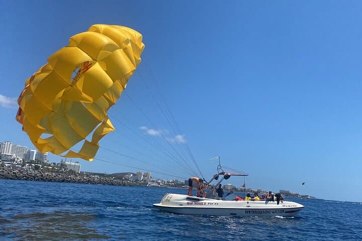 Parasailing flights on the Adeje Coast in Tenerife