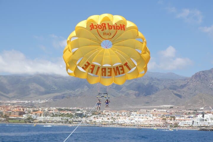 Parasailing flights on the Adeje Coast in Tenerife