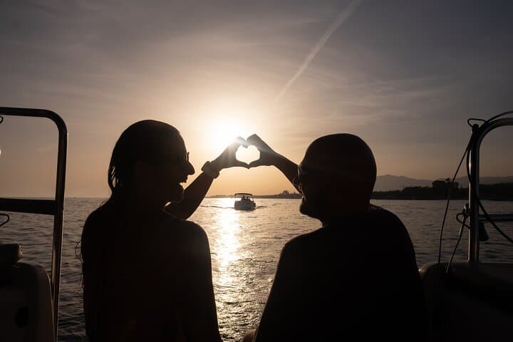 Sunset Sailing along the Marbella coast from Puerto Banus