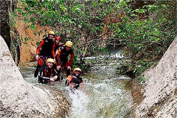 Aquatic canyoning near Benidorm, Mela, Abdet (Alicante)