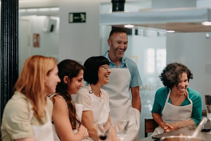Madrid Tapas & Paella Cooking Experience with Local Market Visit