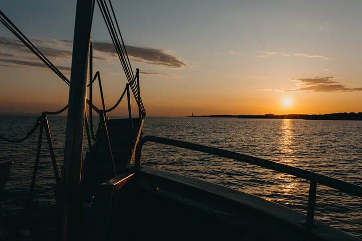 Sunset from the boat