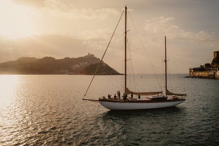 Sunset San Sebastian classic yacht