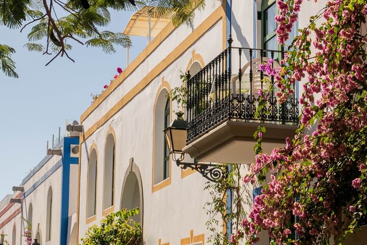 Bus to the local market of Puerto de Mogan