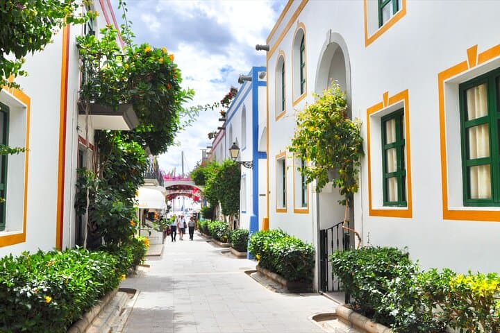 Bus to the local market of Puerto de Mogan