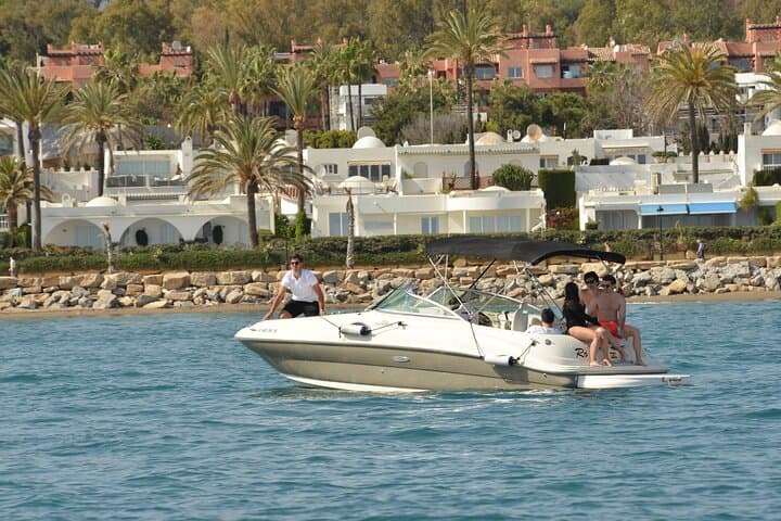 Sea Ray boat sailing in Marbella