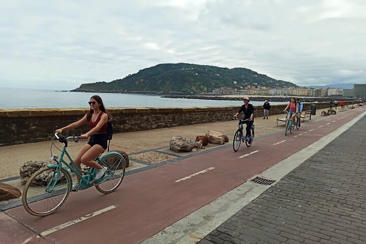 Highlight of San Sebastian riding a bike