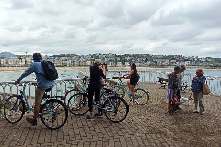 Highlight of San Sebastian riding a bike