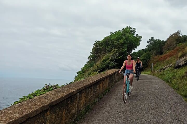Highlight of San Sebastian riding a bike