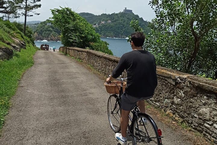Highlight of San Sebastian riding a bike