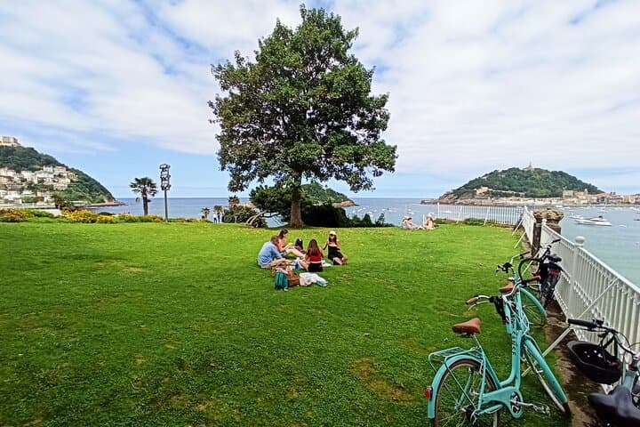 Highlight of San Sebastian riding a bike