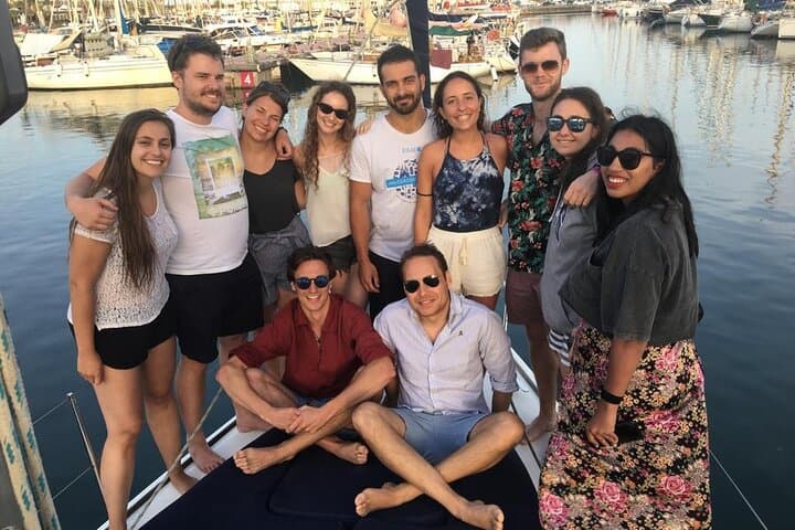 Barcelona Sunset Sailing with Open Bar of Cava and Snacks