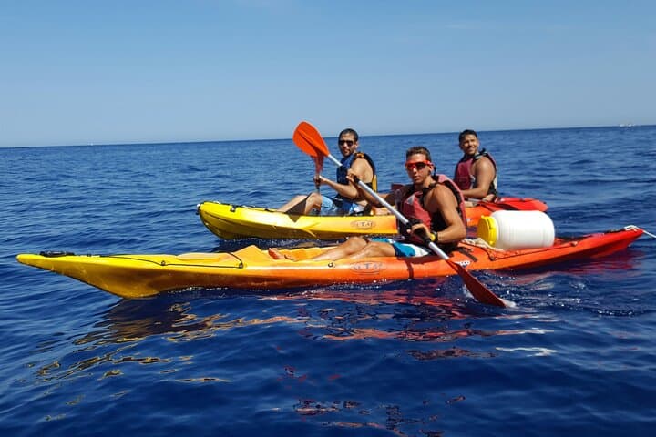 Kayak trip with snorkelling in the Marine Reserve of Menorca